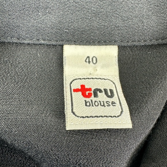 Vintage Moviestar Charlie Chaplin Embroidered Button Shirt Size 40 /Large Black - Picture 5 of 10